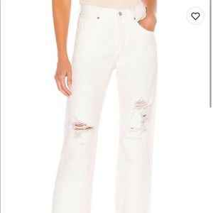 brand new never worn citizens of humanity emery crop white jeans size 23